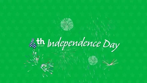 Animation of text 4th of July Independence Day written over black background Stock Footage 324892310