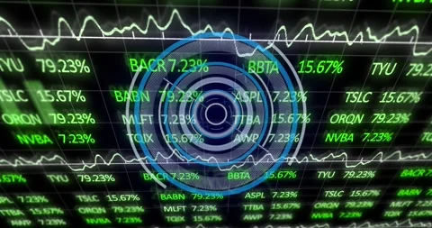 Animation of text and scope over binary code Stock Footage 330174624