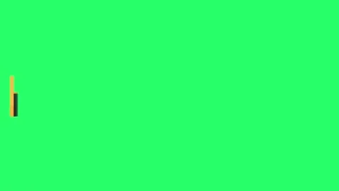 Animation text box isolate on green screen. Stock Footage 220598153