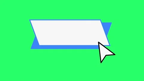 Animation text box with mouse cursor iso... | Stock Video | Pond5