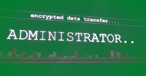 Animation of text, encrypted data transfer, administrator, with moving bars, on Stock Footage 325070465