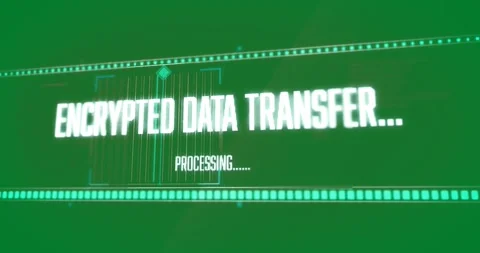 Animation of text, encrypted data transfer, processing, and moving bars on black Stock Footage 325178824