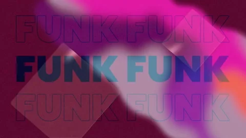 Animation of text funk on colourful background Stock Footage 157180773