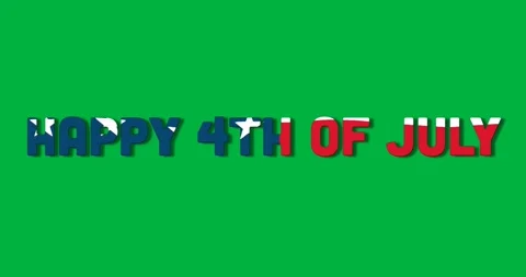 Animation of a text Happy 4th of July made of U.S. flag waving on black Stock Footage 325366293