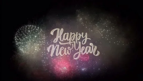 Animation Text Happy new Year. Stock Footage 145520992