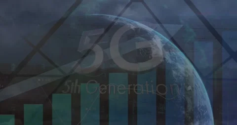 Animation of text quarantine over triangle with woman in face mask in city Stock Footage 326626799