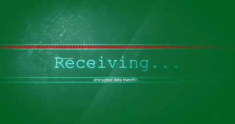 Animation of text, receiving encrypted data transfer, and red bar on black Stock Footage 324846298