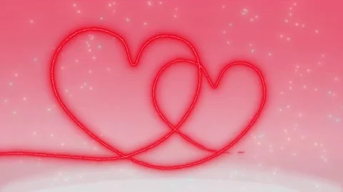 Animation of the text with a soft shadow "Happy Valentine's Day". Valentine's Stock Footage 262962990