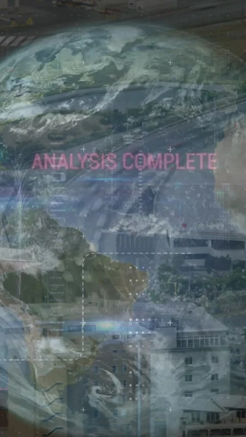 Animation of texts, graphs and lens flares, computer language over globe against Stock Footage 321719854