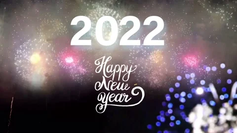 Animation Texture HAPPY NEW YEAR 2022. Stock Footage 159293860