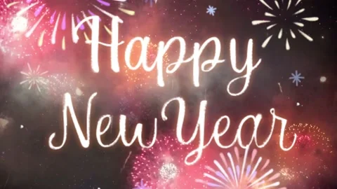 Animation Texture HAPPY NEW YEAR. Stock Footage 159294125