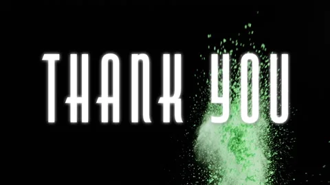 Animation of thank you text over powder cloud floating 스톡 동영상 149855880