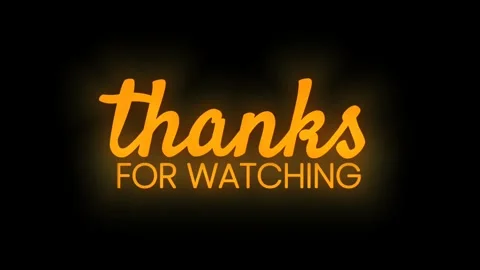 Animation thanks for watching text Vídeo Stock 313954948