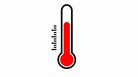 Animation of thermometer with increase. 스톡 동영상 122368738