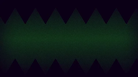 Animation of thin green parallel zigzag lines slowly scrolling over black Stock Footage 155022042
