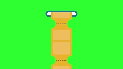 Animation ticket counter or machine game Video stock 310615879