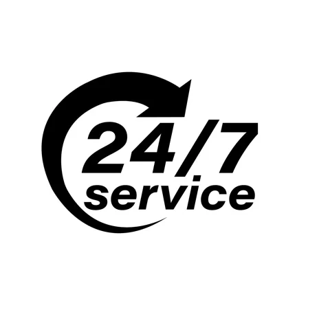 Animation time 24/7 logo icon minimal on white background Stock Footage 266327776
