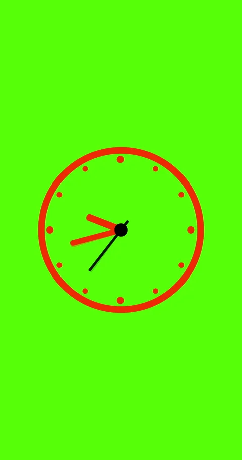 Animation time lapse of a clock, 12 hour time loop Stock Footage 284605000