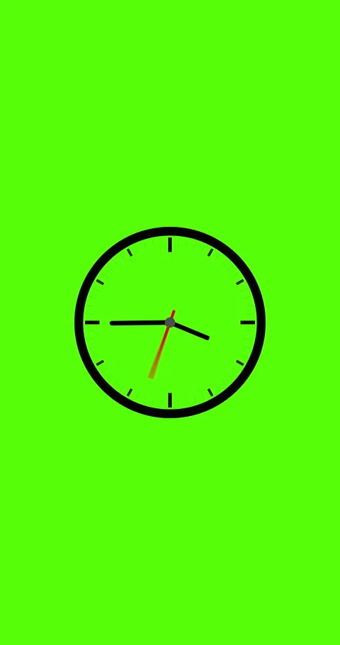 Animation time lapse vertical of a clock. Stock Footage 283472963