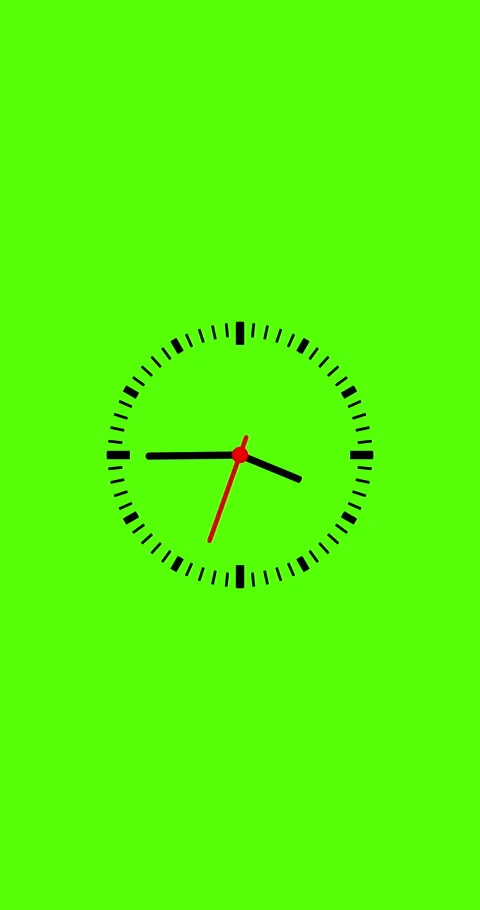 Animation time lapse vertical of a clock. Stock Footage 283473754