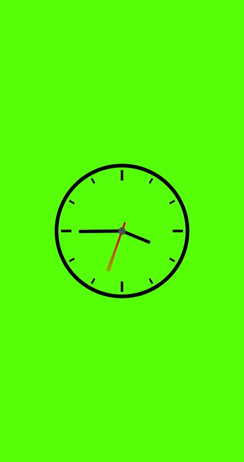 Animation time lapse vertical of a clock. Stock Footage 283914570