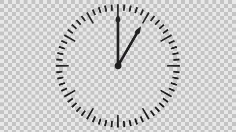 Animation of timelapse of clock face. 3D rendering. Stock Footage 65458155