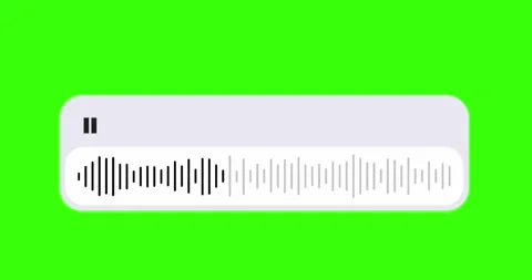 Animation timeline audio wave chroma key green screen unique Stock Footage 341373067