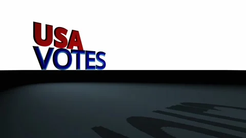 Animation titles USA VOTES Stock Footage 132727834