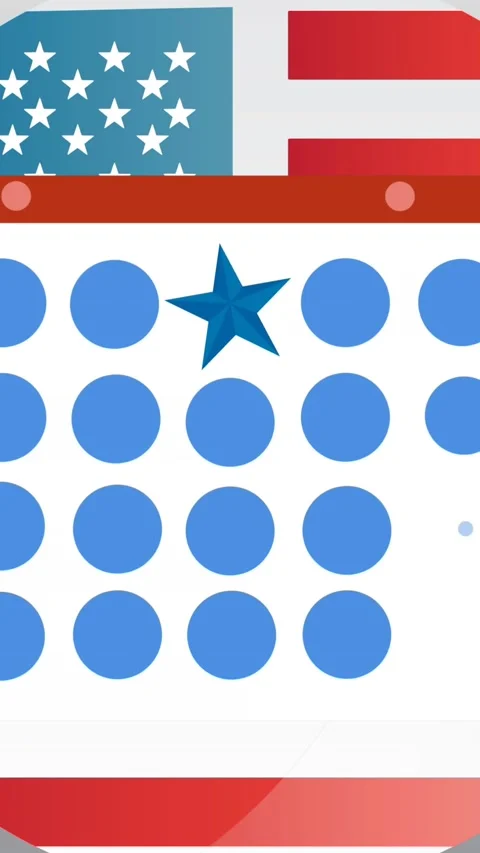 Animation of token template card over american flag Stock Footage 324785931