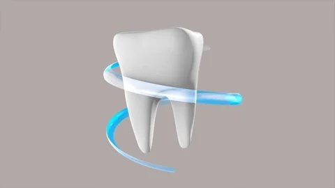 Animation of Tooth Rotation Stock Footage 82981252