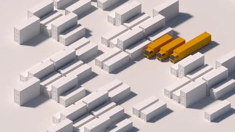 Animation on the topic of shipping and the postal industry Stock Footage 239153349