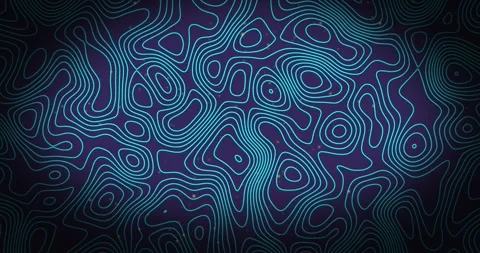 Animation of topography patterns in seamless pattern against blue background Stock Footage 244310358