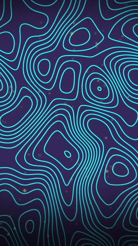 Animation of topography patterns in seamless pattern against blue background Stock Footage 342612873