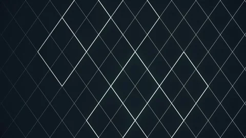 Animation of the transformation of the contours of white rectangles 3d rendering Stock Footage 306214489