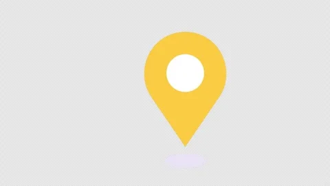 Animation travel map icon featuring location pin symbolizing navigation wit.. Stock Footage 310643960