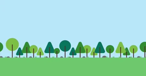 Animation tree looping infinite green grass natural repeat 스톡 동영상 332842490