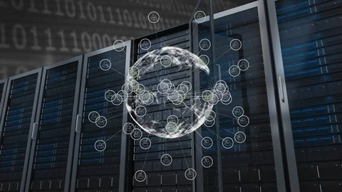 Animation of turning globe Video stock 101669629