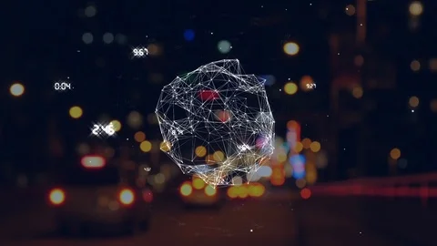 Animation of turning globe with time differencies Stock Footage 101018077