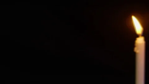 Animation of two candle burning move. Merry Christmas 스톡 동영상 98678066