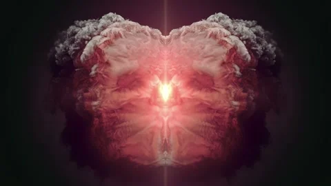 Animation of two human skulls formed by bright tongues of flame. 3d rendering Stock Footage 282162460