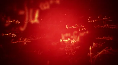 Animation of typing formulas Stock Footage 54922902