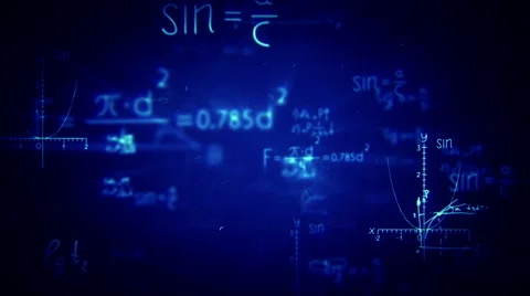 Animation of typing formulas Stock Footage 54922950
