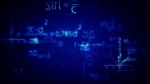 Animation of typing formulas Stock Footage 54922971