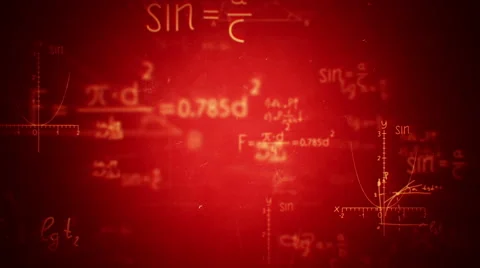 Animation of typing formulas Stock Footage 54923044