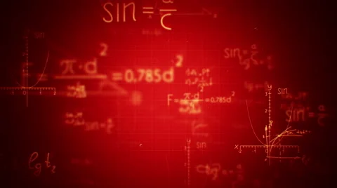 Animation of typing formulas Stock Footage 54923055