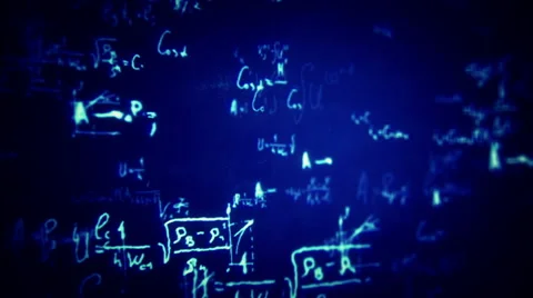 Animation of typing formulas Stock Footage 54923120