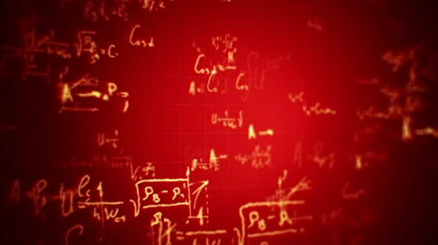 Animation of typing formulas Stock Footage 54923199