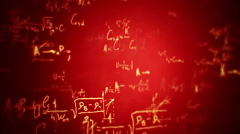 Animation of typing formulas Stock Footage 54923201