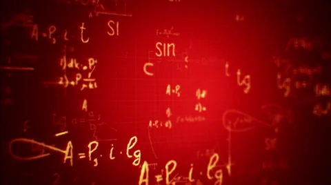 Animation of typing formulas Stock Footage 54923279