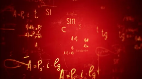 Animation of typing formulas Stock Footage 54923280